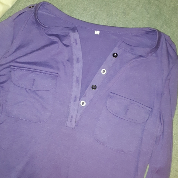 Gorgeous Purple Long Sleeve Tee, Unused. - Picture 2 of 4